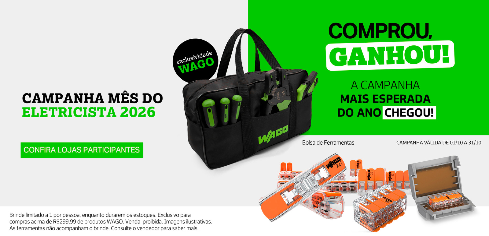 WAGO Linha 221 - Conexão Automática - Fita Isolante do Futuro